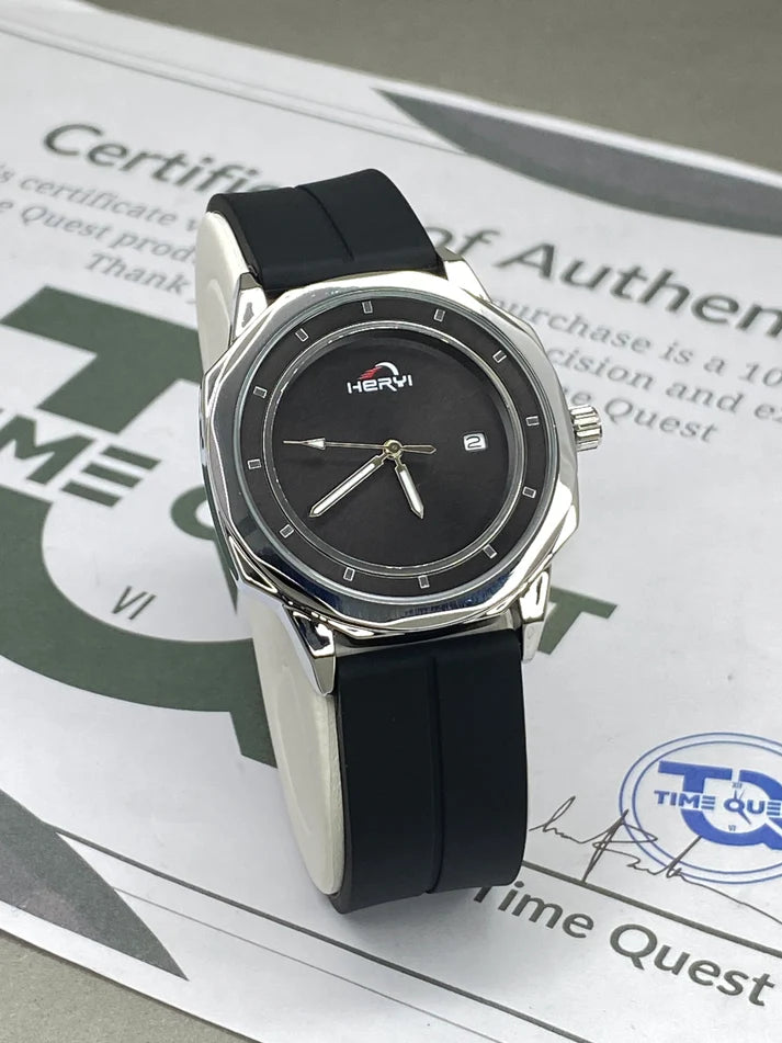 Heyri Men’s Octagonal Dial Analog Quartz Watch