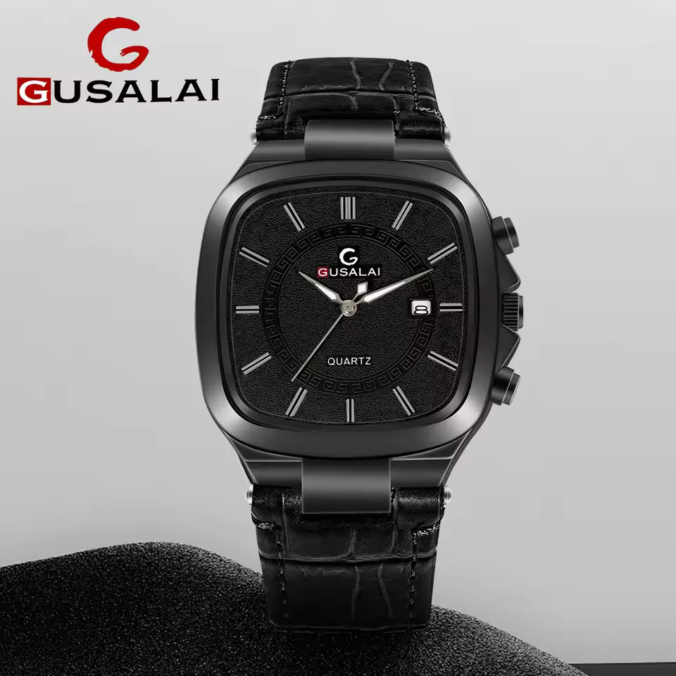 Gusalai Quartz Square Watch